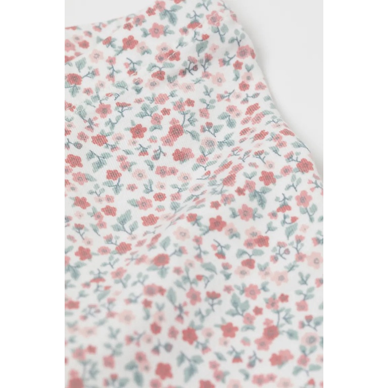 Set quần áo nhung hồng hoa nhí HM H&M_hàng chính hãng authentic