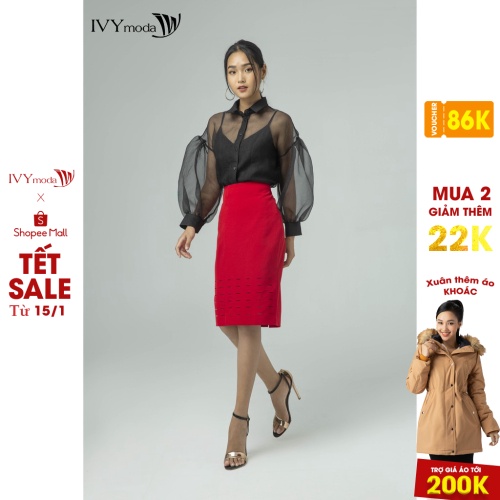 Áo sơ mi nữ (KÈM ÁO 2 DÂY) IVY moda MS 17B8062