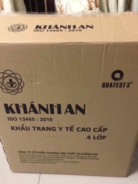 [ HÀNG CHÍNH HÃNG]Khẩu trang y tế Khánh An 4 lớp dày dặn mềm mịn, hình ảnh shop tự chụp | BigBuy360 - bigbuy360.vn