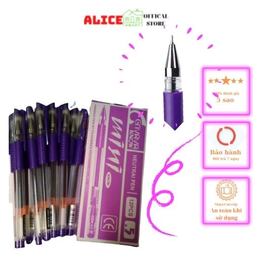 Bút Mực Nước - Set Bút Kim Mực Tím Dạng GEL Nước Cực Trơn Mực Ra Đều Và Liên Tục - Tiện Ích Cho Mọi Nhà GD20