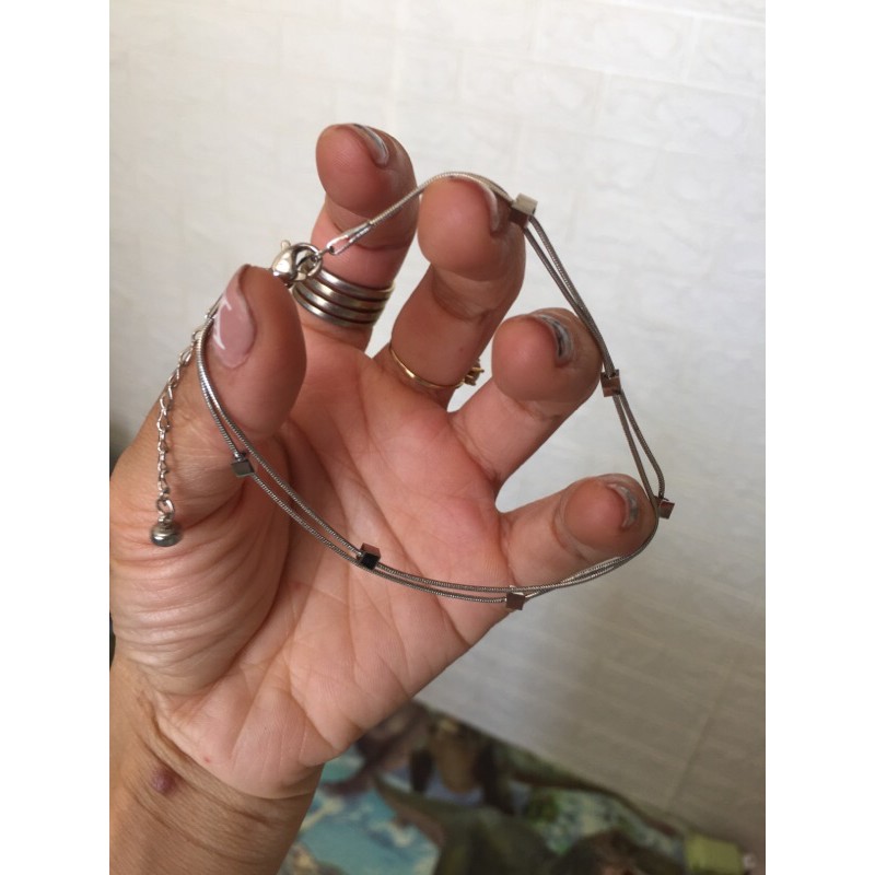 Lắc chân + tay bạch kim có bán dời