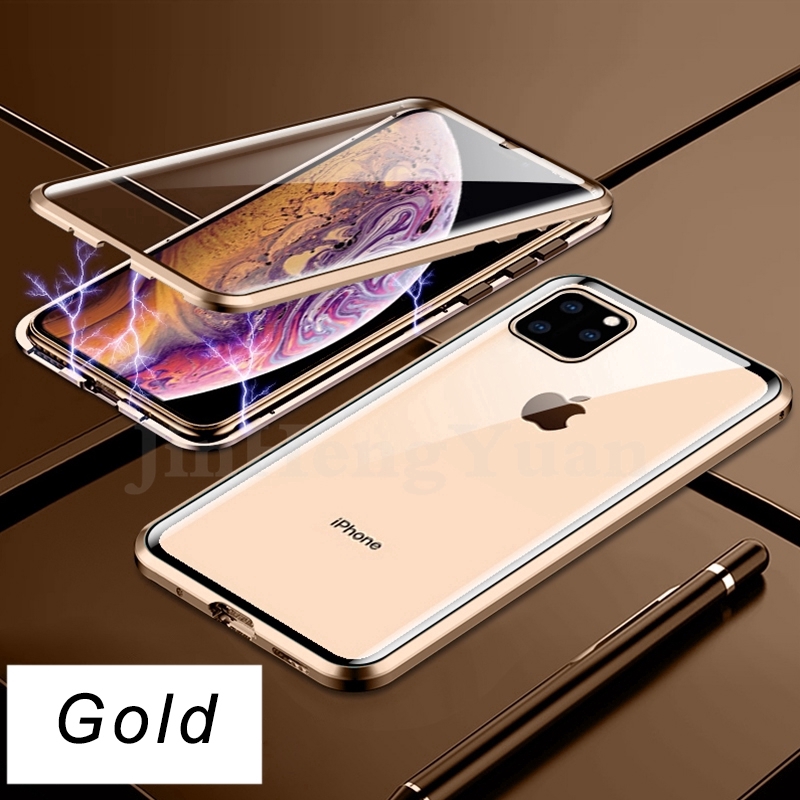 Ốp lưng mặt kính viền khung kim loại cứng cho iPhone 6 6s 7 8 Plus X XS MAX XR 11 11 Pro 11 Pro Max | BigBuy360 - bigbuy360.vn