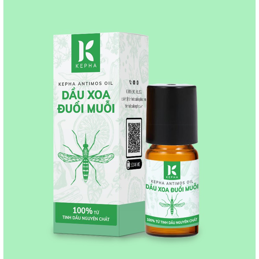 Không Lo Bị Muỗi Đe Dọa  | Giảm Sưng Vết Muỗi Cắn Vết Sưng, Tấy | KEPHAS ANTIMOS OIL | 100% Tinh Dầu Thiên Nhiên