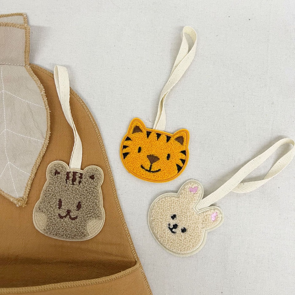 Thẻ Tên Mybabylive Hình Thỏ Hoạt Hình Có Dây Treo Trang Trí Ba Lô Đi Học Chống Thất Lạc Cho Bé