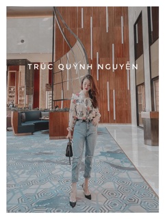 ÁO SƠ MI VOAN LỤA HOA BỒNG CỔ NƠ