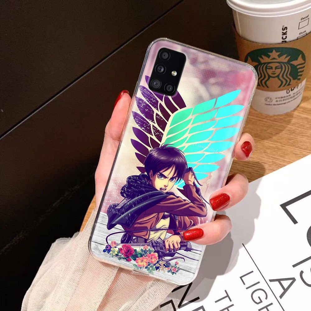 Ốp Lưng Trong Suốt In Hình Anime Attack On Titan Cho Xiaomi Mi Note 9 Se Pro Redmi 9t A3 Lite Max 3 Mix 2 2s