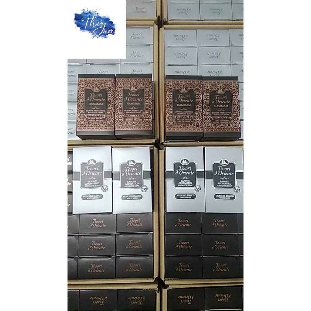[Hàng chính hãng] Xà Phòng Lưu Hương Nước Hoa Ý Tesori d'Oriente Tinh Dầu Argan Và Xạ Hương 150g