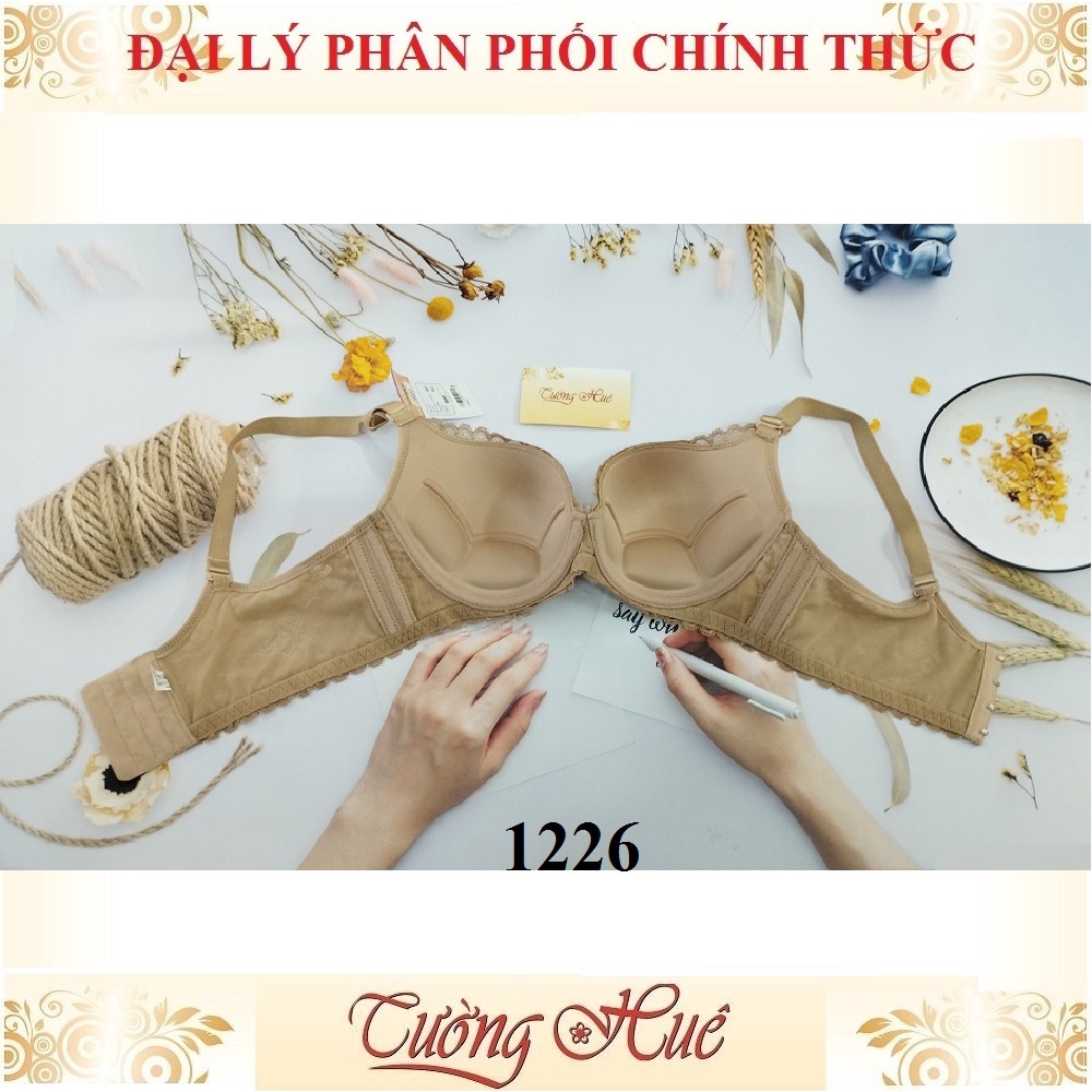 Áo lót nữ Lovely 1226 áo ngực ren mút mỏng bảng to 4 nức cài.