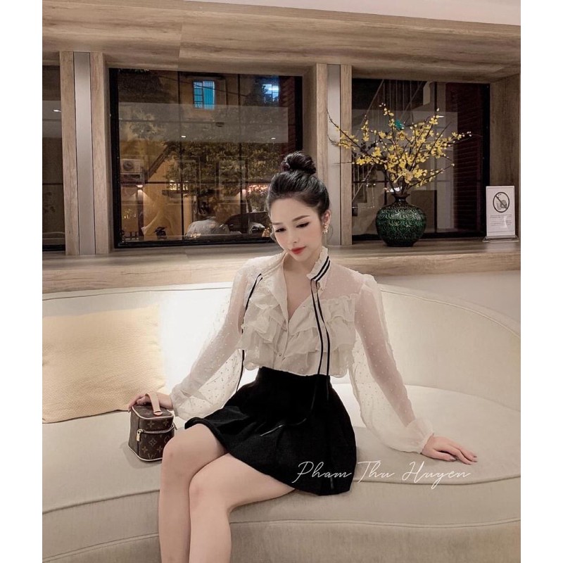 Xả sơ mi công sở hàng xuất xịn cho nữ dưới 60kg