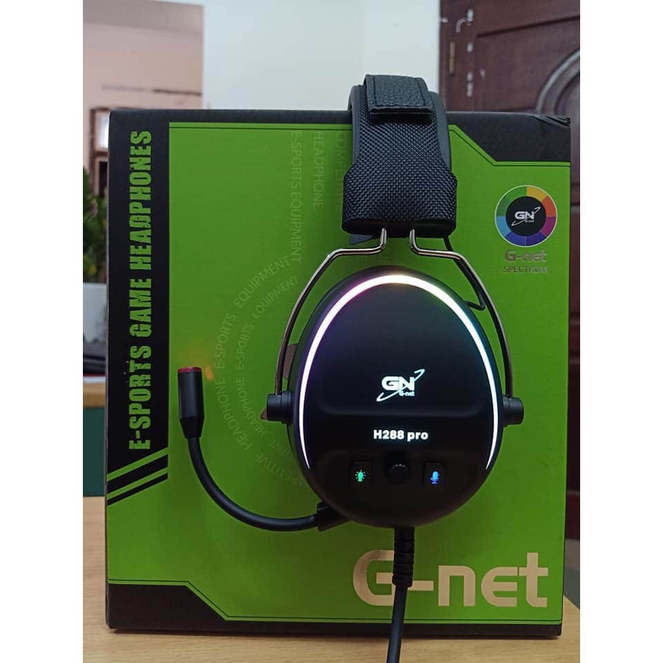 [Hàng Chính Hãng] Tai nghe Gaming G-Net H288 Pro RGB, Tai nghe Game G-Net H288 Pro RGB - Bảo hành 24 tháng