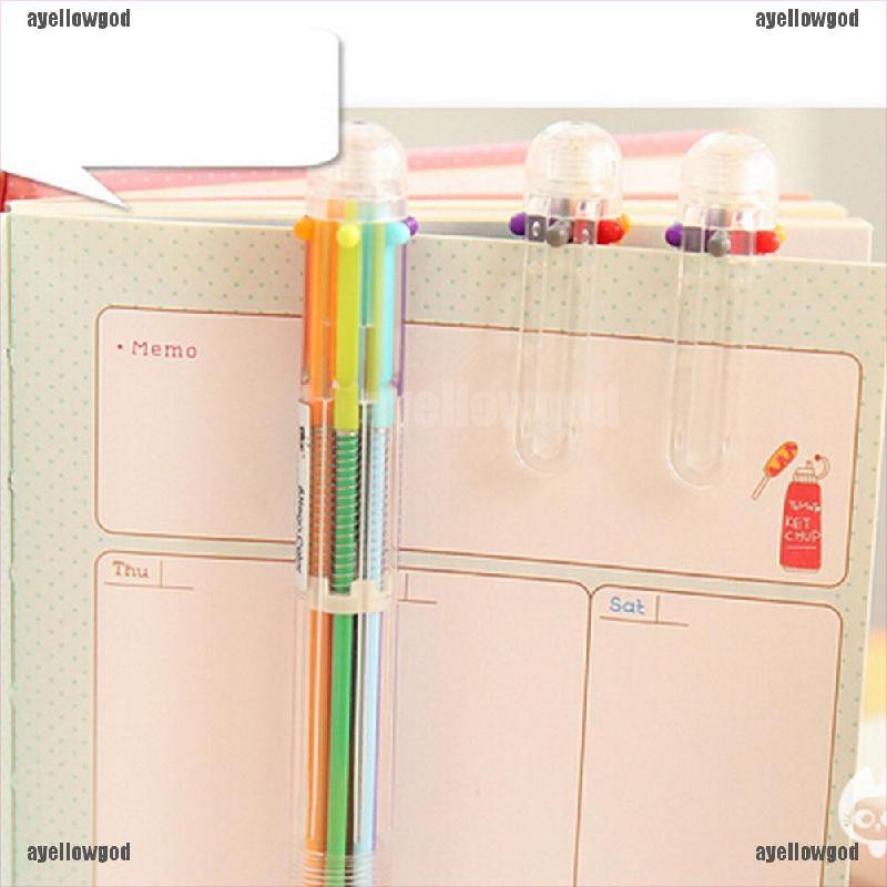 Bút Bi Sáu Màu Sắc Sáng Tạo