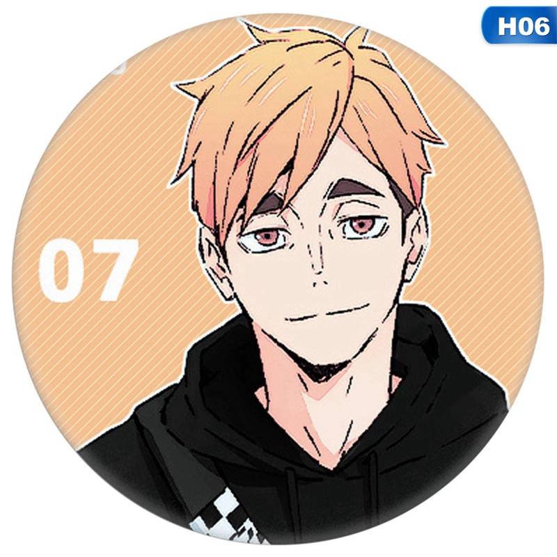 flowersqueen Huy hiệu trang trí nhân vật Anime Haikyuu