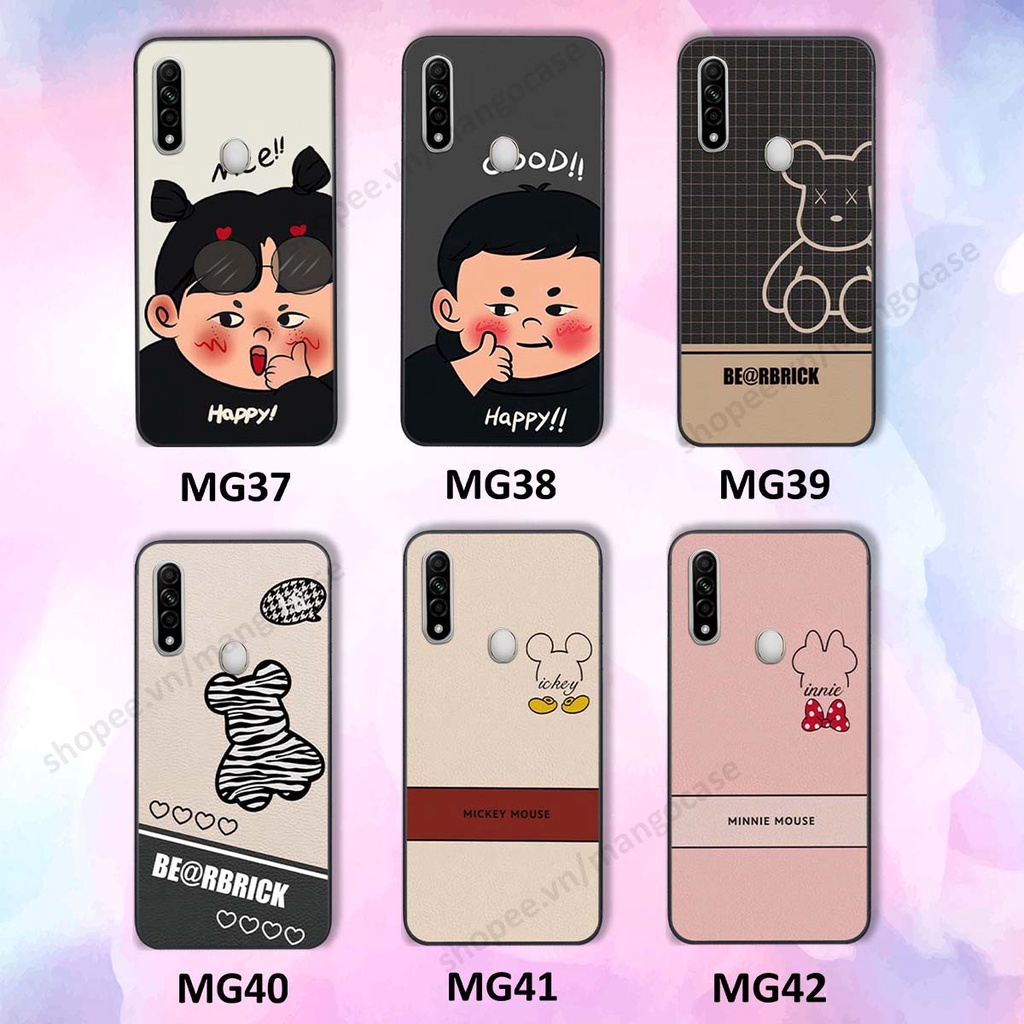 Ốp lưng Oppo A74 / A94 / A95 in hình happy nice, bé gấu đáng yêu