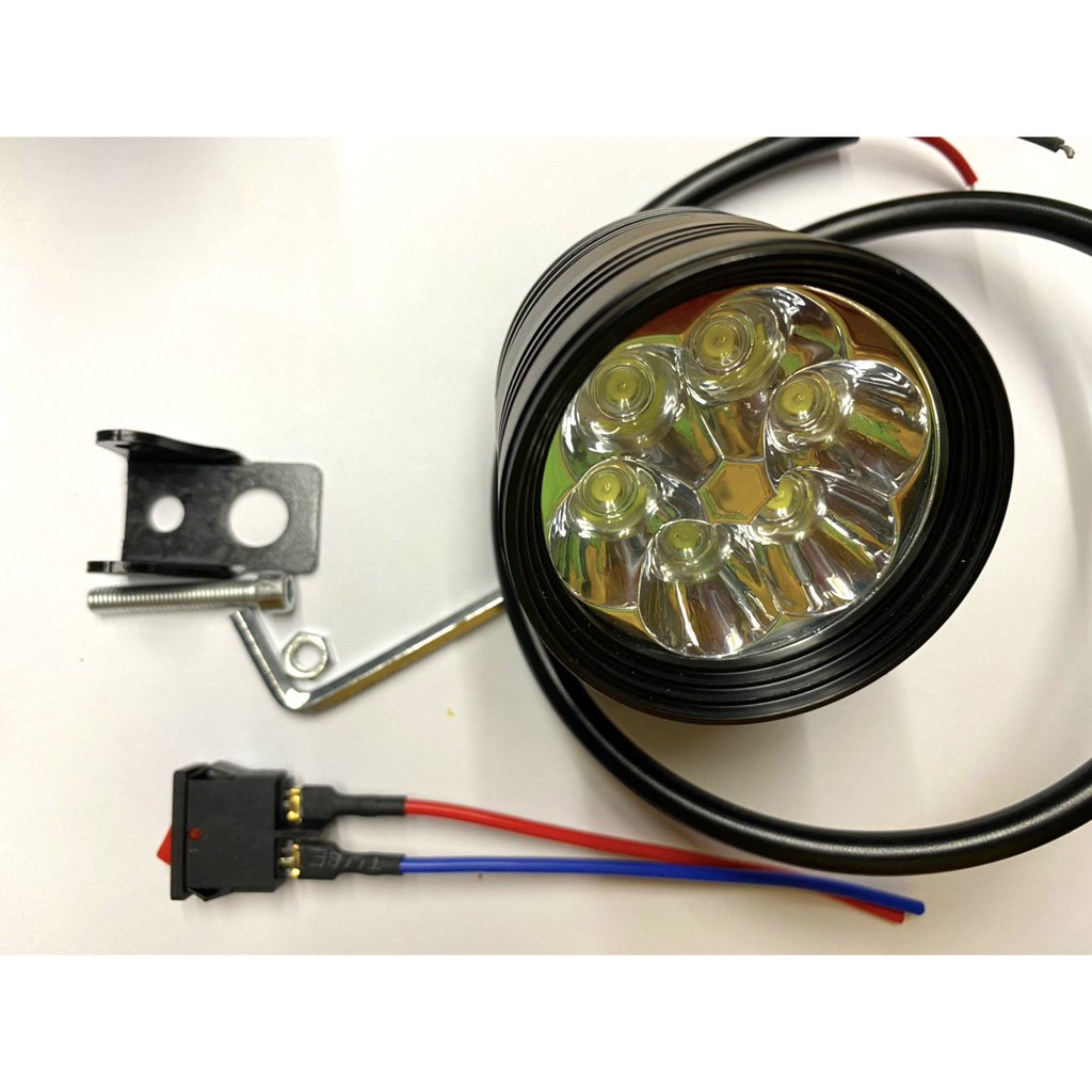 1 Đèn trợ sáng L6 giá rẻ TẶNG CÔNG TẮC với 6 tim led cực sáng - Lắp mọi xe máy xe điện - 3T Racing