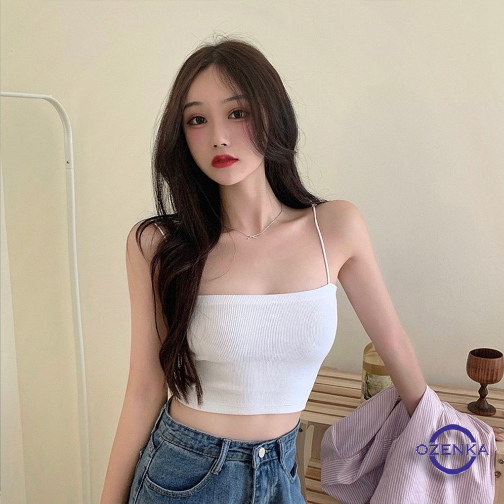 Áo 2 Dây Bún Chất Thun Bozip Co Giãn Tốt Áo 2 Dây Croptop Hàng Xịn Loại 1 [Ảnh Thật]