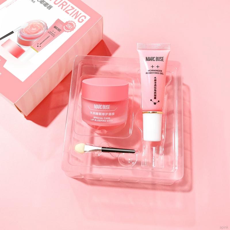 Bộ gel tẩy tế bào chết và mặt nạ cấp ẩm và dưỡng môi hiệu quả