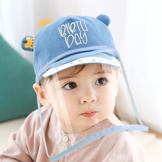 Mũ Lưỡi Trai Tích Hợp Tấm Chống Giọt Bắn Và Bụi Bẩn Tiện Lợi Cho Bé