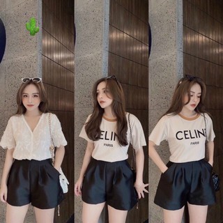 Quần bóng xếp ly eo, quần shorts quần đùi ngắn ống rộng phồng-Thời Trang Nữ