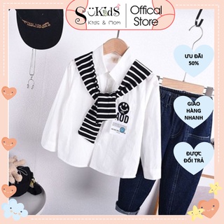 Bộ Sơ mi AOD + Quần jean cực kool ngầu cho bé - Ảnh thật shop chụp