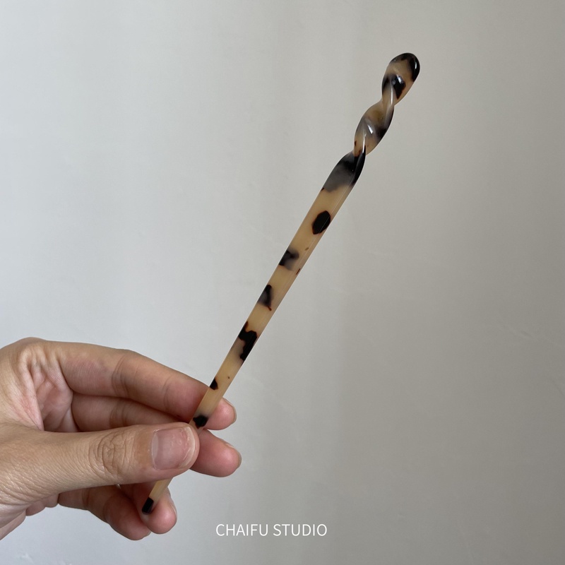 Kẹp Tóc Một Cánh Màu Hổ Phách 19A1510 Phong Cách Hàn Quốc Đơn Giản Dễ Phối Đồ