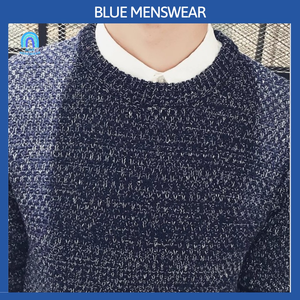 Áo Len Nam cổ tròn tiêu dày dài tay đẹp giá rẻ cao cấp AL77 - BLUE MENSWEAR | BigBuy360 - bigbuy360.vn