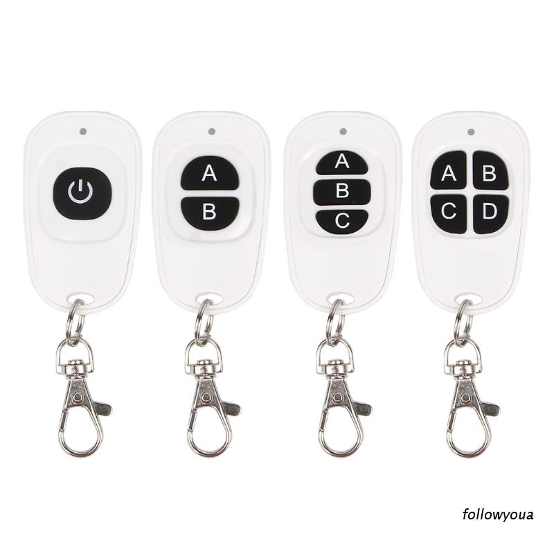 Điều Khiển Từ Xa Không Dây 1ch 2ch 3ch 4ch Rf 1-4 Nút 433 Mhz Ev1527
