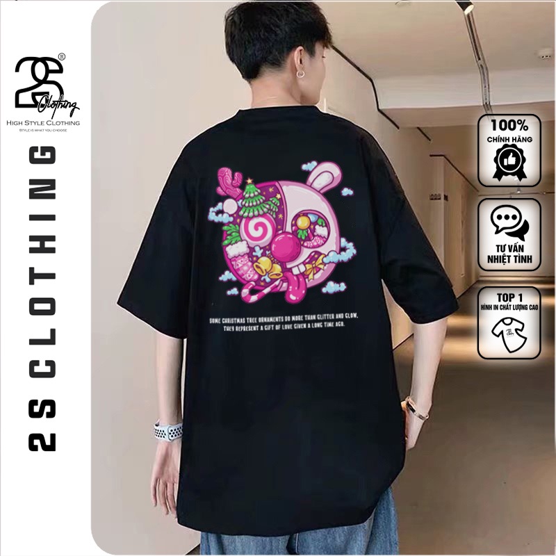 Áo Phông Cổ Tròn Form Rộng Nam Nữ Unisex Cotton Noel 2021 2s Clothing Áo Thun Nam Tay Lỡ Oversize Basic Cool Ngầu TV5073