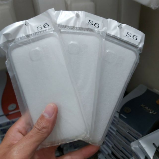 Bộ 3 chiếc ốp dẻo silicon trong suốt galaxy S6 (loại tốt)
