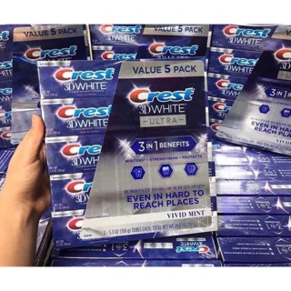✅Kem Đánh Răng Crest 3D White #Vivid_Mint_Ultra (150g)