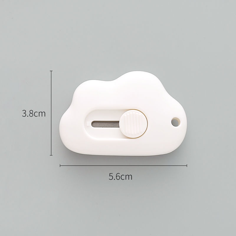 Dao dọc giấy mini hình đám mây, hình thỏ nhỏ gọn tiện dụng có thể làm móc khoá cute