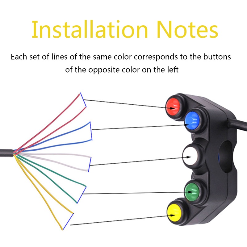 Công Tắc Đèn Pha / Xi Nhan 7 / 8 &quot;22mm Bằng Nhôm Gắn Tay Lái Xe Máy