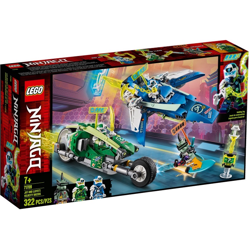 Lego Ninjago 71709 - Jay and Lloyd's Velocity Racers - Bộ xếp hình Lego Xe đua của Jay và Lloyd