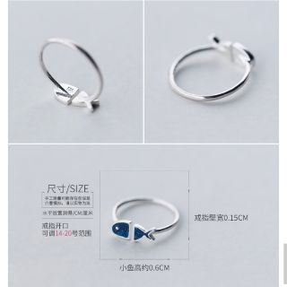 Mẫu Nhẫn cá S925 80k