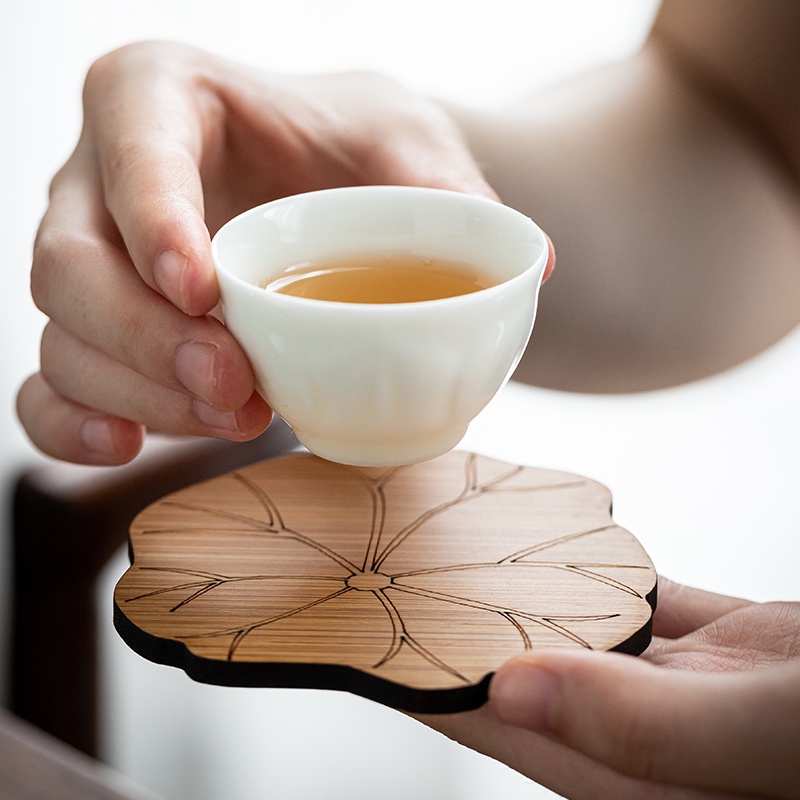 Miếng Lót Cốc Tre Xơ Dừa Cách Nhiệt Thiết Kế Sáng Tạo Tiện Dụng