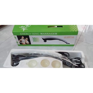 MÁY ĐẤM LƯNG, MASSAGE CẦM TAY LC-2007AA. (3 đầu matxa)