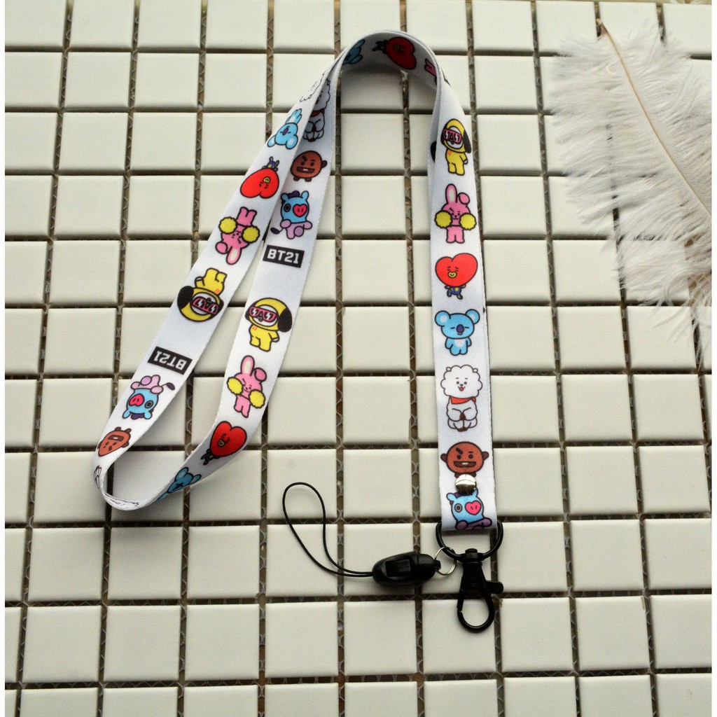 Dây đeo in tên các thành viên nhóm BTS chất lượng cao