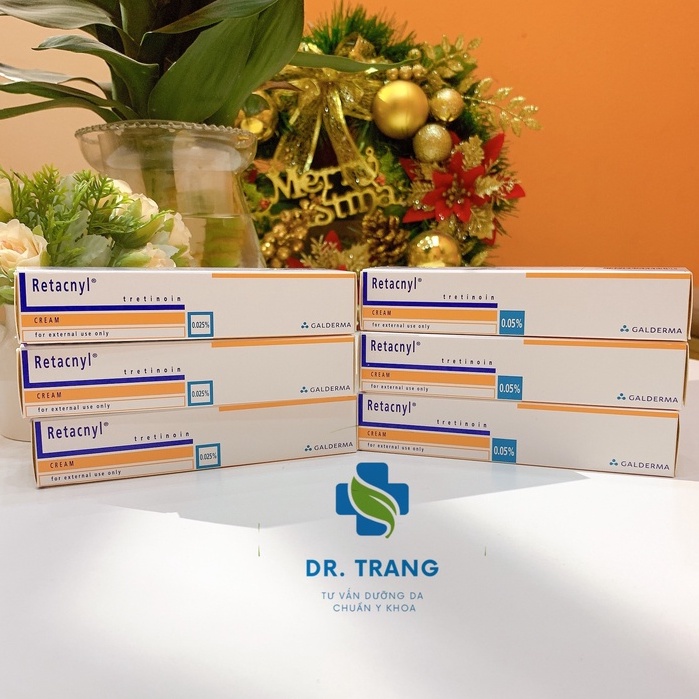 Tretinoin Retacnyl Cream 0,025%, 0.05% [Date mới]- Kem hỗ trợ giảm mụn trẻ hóa da - DR TRANG COSMETICS