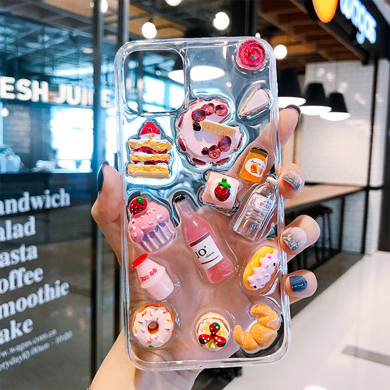 Ốp Điện Thoại Hình Đồ Ăn Đáng Yêu Dành Cho Iphone 12 11 Pro Max Xr Xs Max X 6 6s 7 8 Se