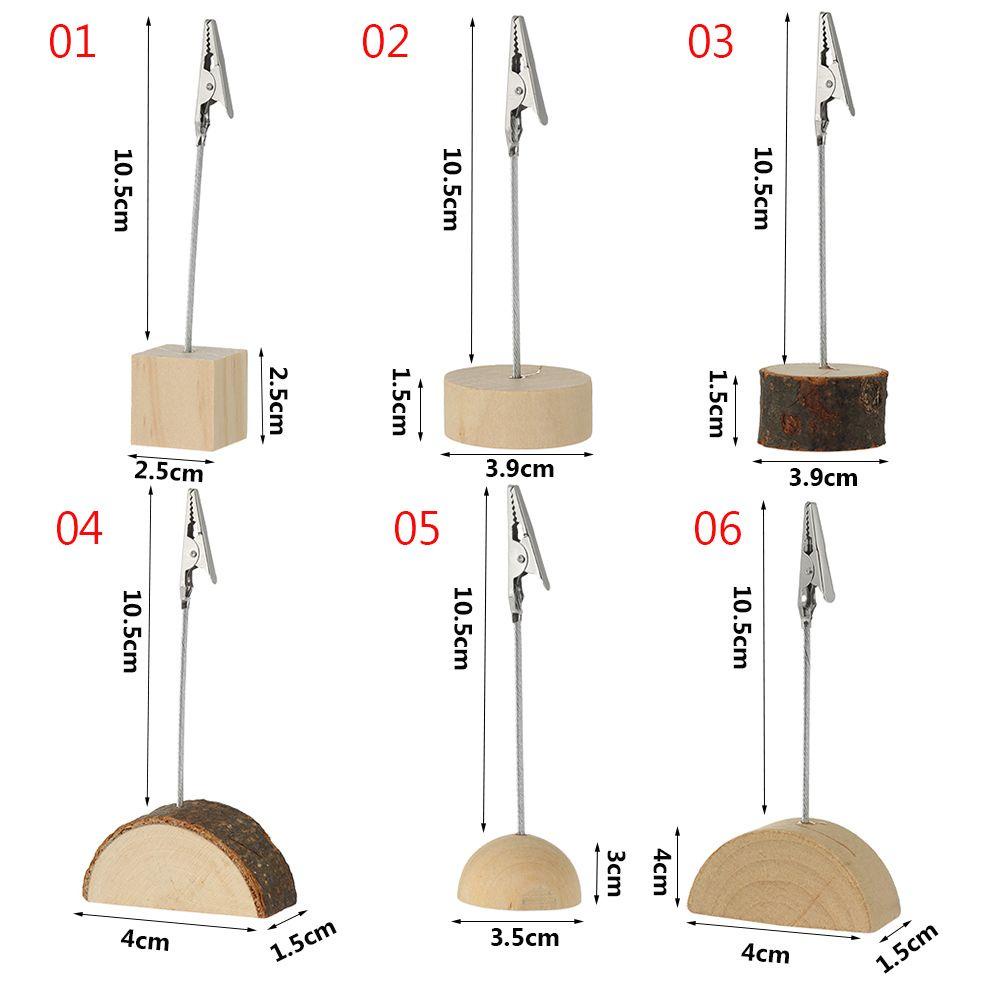 1 Kẹp Thẻ Giấy Ghi Chú Hình Vuông DIY Để Bàn Trang Trí