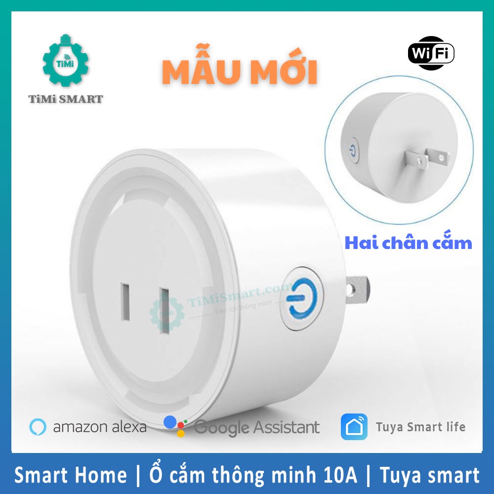 Ổ cắm thông minh wifi Tuya Smartlife 10A - Đo điện năng tiêu thụ
