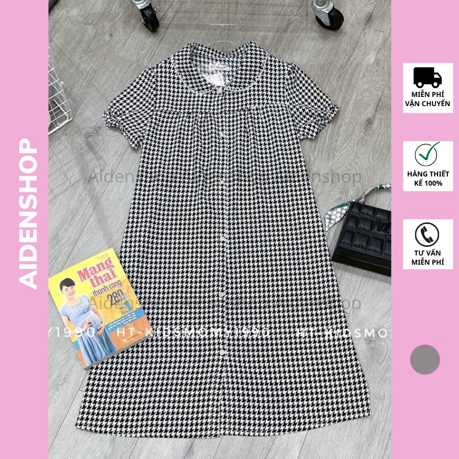 Váy bầu công sở đẹp Aidenshop đầm bầu thiết kế mùa hè suông