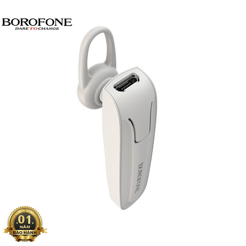 Tai nghe nhét tai bluetooth Borofone BC21 nghe hay, hỗ trợ không dây, nghe nhạc 4 tiếng