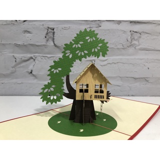 Thiệp nổi 3D HMG Pop-up Card Ngôi nhà hạnh phúc - Nhà là nơi để về,  Have a nice day