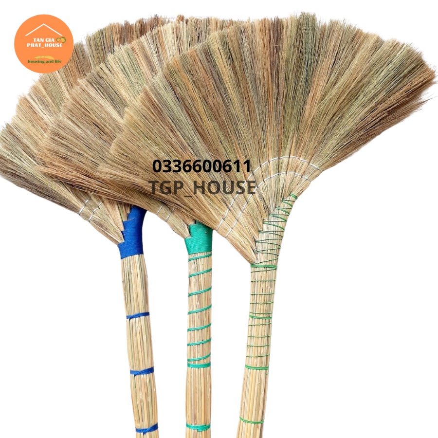 Chổi Cỏ Quét Nhà Loại Dây Cước Xanh Siêu Dày Dặn Siêu Bền