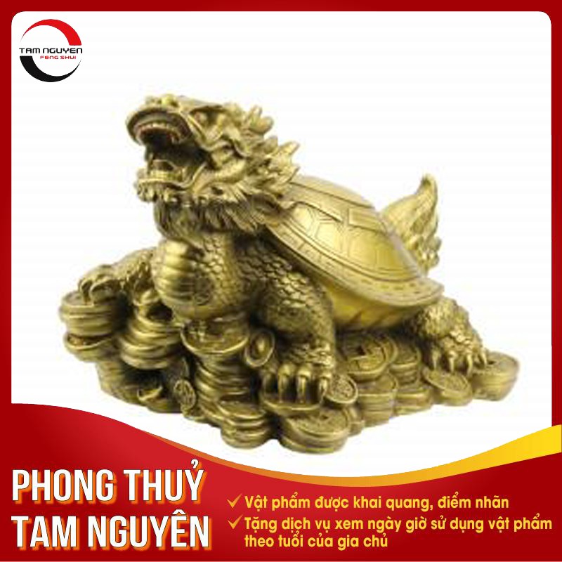 Long Quy Đồng cỡ nhỏ - Linh vật đặt ban thờ thần tài - Chiêu tài lộc, trấn trạch, hóa sát, an gia.