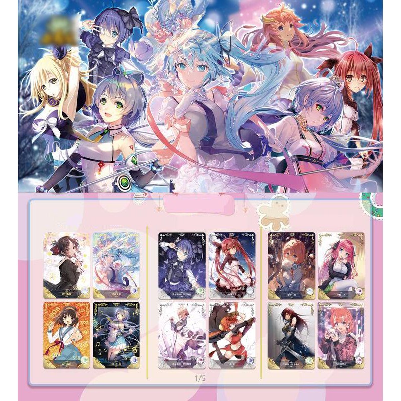 Set 5 ảnh thẻ anime SHOUJO RE : ZERO DATE A LIVE MIKU