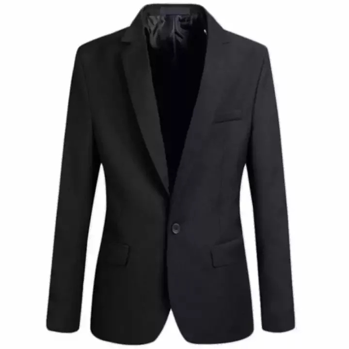 Áo Khoác Blazer Hai Nút Dáng Ôm Màu Đen Thời Trang Công Sở Cao Cấp Cho Nam