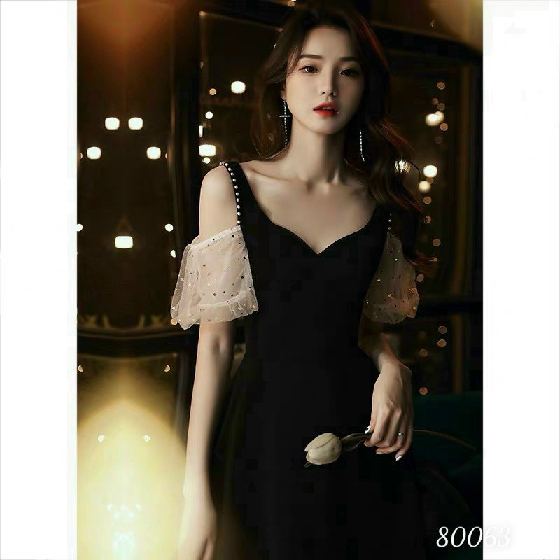 ĐẦM NỮ CỔ THUYỀN RỚT VAI SIÊU SANG CHẢNH THANH LỊCH