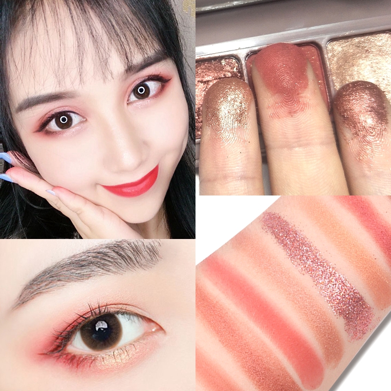 [Hàng mới về] Bảng phấn mắt 9 màu có nhũ lấp lánh tạo hiệu ứng khói độc đáo với khả năng chống thấm nước | BigBuy360 - bigbuy360.vn