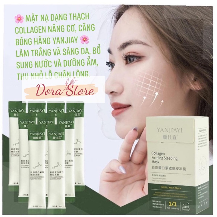 Mặt nạ ngủ collagen dạng thạch nâng cơ dưỡng trắng giúp da căng bóng trẻ hoá làn da (01 gói dùng thử) | BigBuy360 - bigbuy360.vn